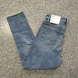 Loft Jeans Womens 6 28x27 Skinny High Rise Curvy Fit Stretch Raw Hem